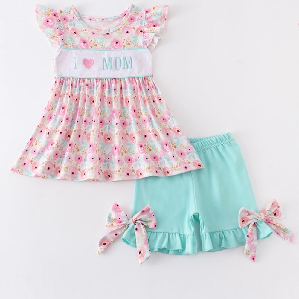 Girls Boutique Shorts Set